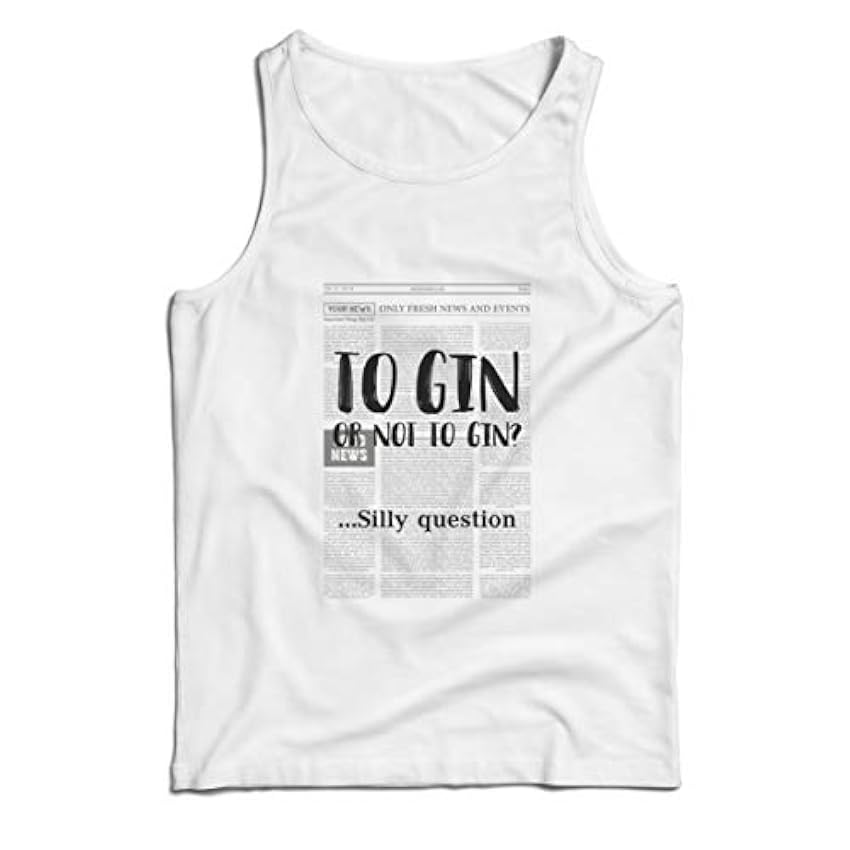 lepni.me Singlete Gin ou Pas Gin Citation Amusante Cadeau pour Les Amoureux du gin KTIljGTt