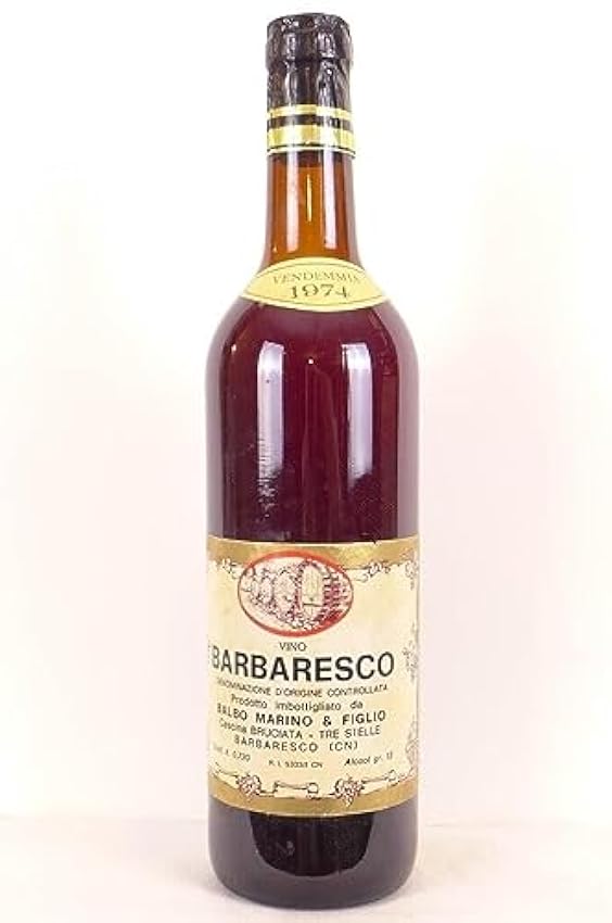 barbaresco balbo marino rouge 1974 - piémont Italie Nc8