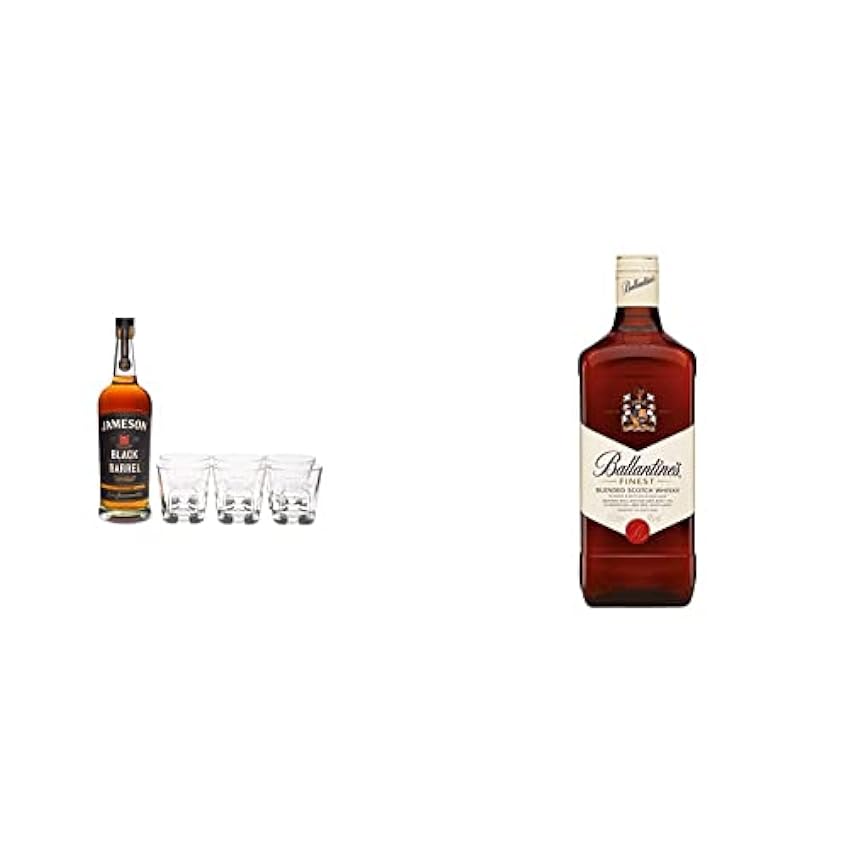 Pack JAMESON Black Barrel + 6 verres Whisky Irlandais -