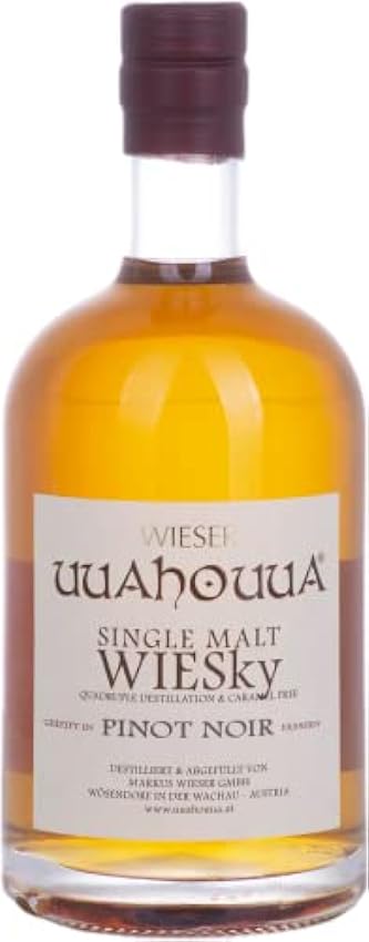 Wieser Single Malt WIESky Pinot Noir Whisky 40% Vol. 0,5l O5Tl6KIm