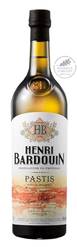 Pastis Henri Bardouin Grand Cru aux 65 plantes et épices - Distilleries Et Domaines De Provence - Bouteille 70 cl LMEBU1eV