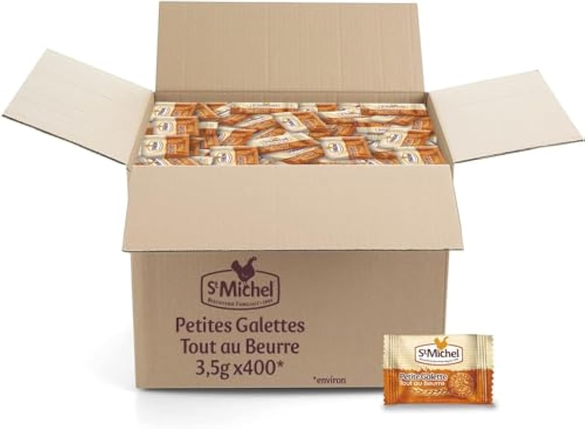 St Michel Petite Galette tout au beurre - Pack de 400 x