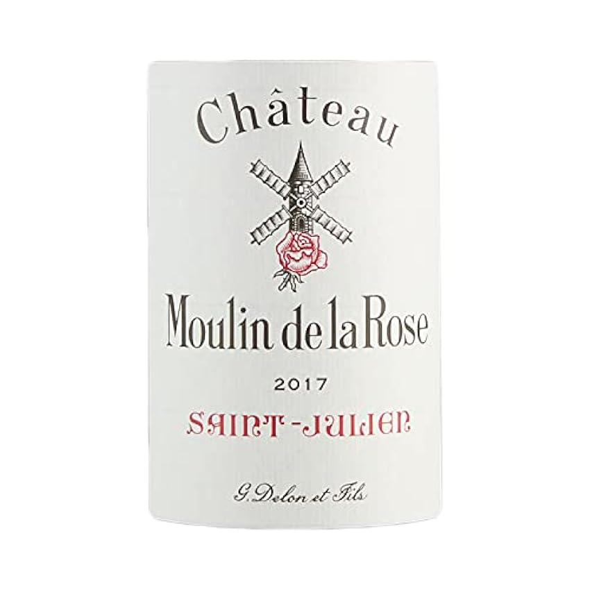 Château Moulin de la Rose Saint-Julien Cru Bourgeois Rouge 2017 - Vin AOC Rouge de Bordeaux - 75cl - Cépages Cabernet Sauvignon, Merlot M3GU3xNu