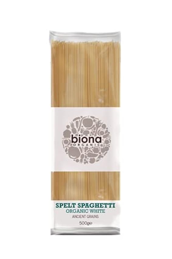Biona Spaghetti Bio à la Farine d´Épeautre Blanche 500 g - Lot de 5 NoxtC2u4