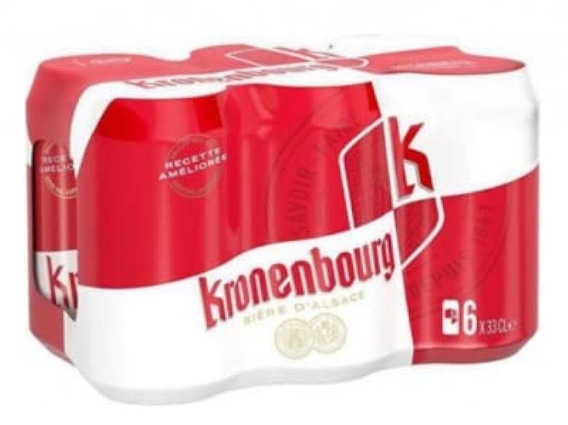Bière Kronenbourg Blonde 33cl 4,2% Vol. en Canette - Lo