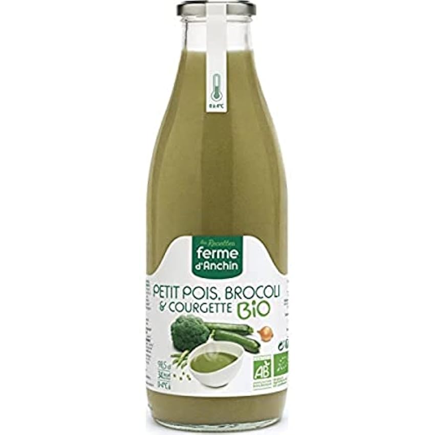 Ferme d´Anchin Potage bio petit pois, brocoli, courgette - La bouteille de 98,5cl Oo7YbS30