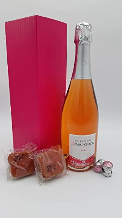 Champagne Deneufchatel Coffret Champagne Rosé Bouchon c