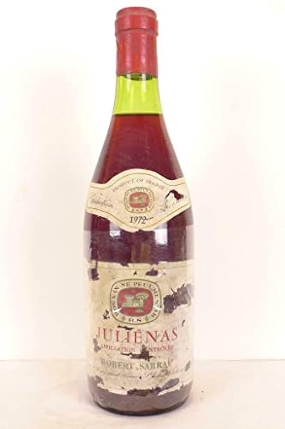 juliènas robert sarrau (étiquette fragile) rouge 1972 - beaujolais mvc94677