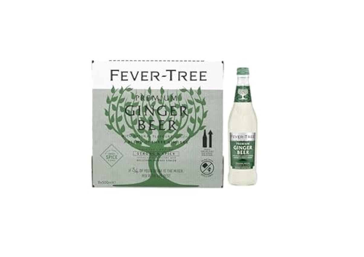 FEVER-TREE -8 Bouteilles de 500ml de Premium Ginger Beer - Soda Gingembre O1OmZSKg