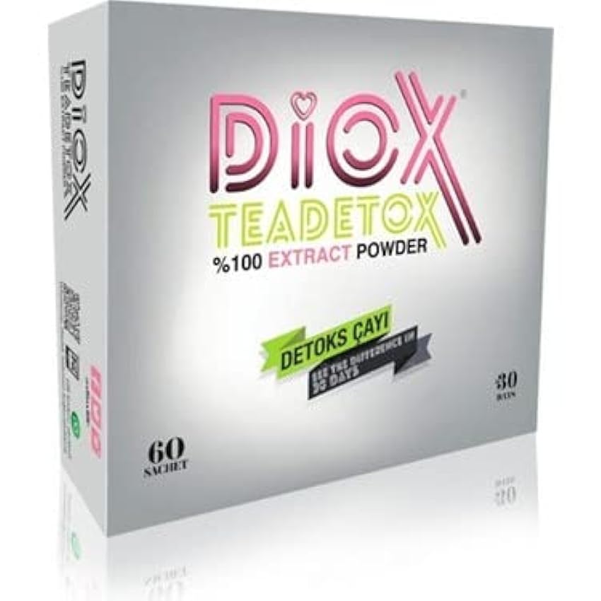 Diox Tea 1 Month Use 60´s Detox Tea Original Hologram Slimming Tea MpDlis7b