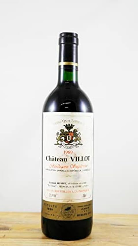 Vin Année 1989 Château Villot KYF9123x