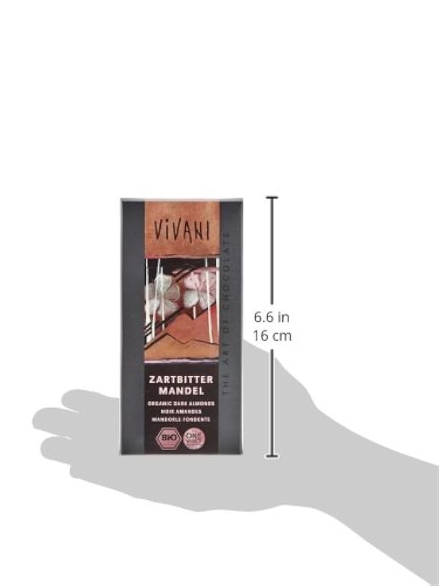 Vivani Chocolat Noir Amandes Bio 100 g LicXmfRx