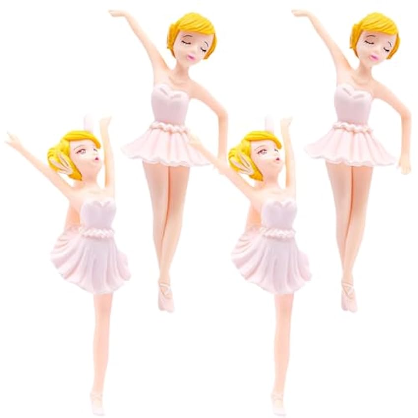 Cabilock 12 Pcs Girl Accesorios Para El Auto Décoration Pour Gâteau Ballet Girl Cake Pick Accesorios Para Autos Anniversaire Cuisson Décor Voiture Garniture Pvc Gâteau D´Anniversaire LmEFzxOj