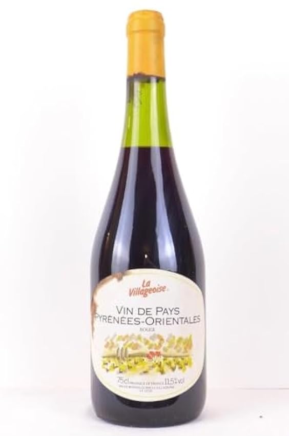 vin de pays des pyrénées orientales la villageoise (non millésimé années 1990 à 2000) rouge années 90 - provence oiQg0qzR