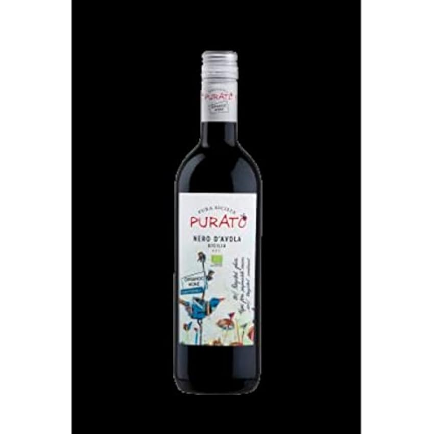 Purato Nero Avola Terre Siciliane IGP, Vin Rouge Bio, 2020 - La bouteille de 75cl l4WChKWX
