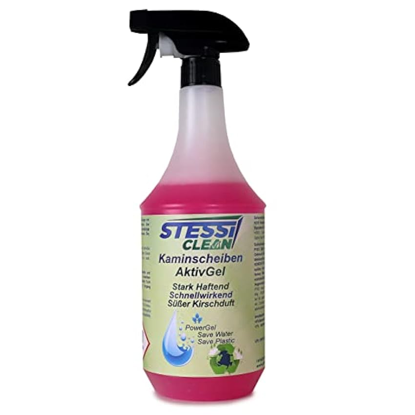 StessiClean Disques de cheminée Active Gel 1 l - Forte adhérence - Effet rapide - Parfum cerise kTEk9OtN