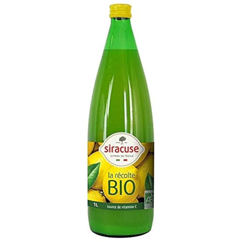 SIRACUSE - Jus De Citron Bio 1L - Lot De 3 - Vendu Par 