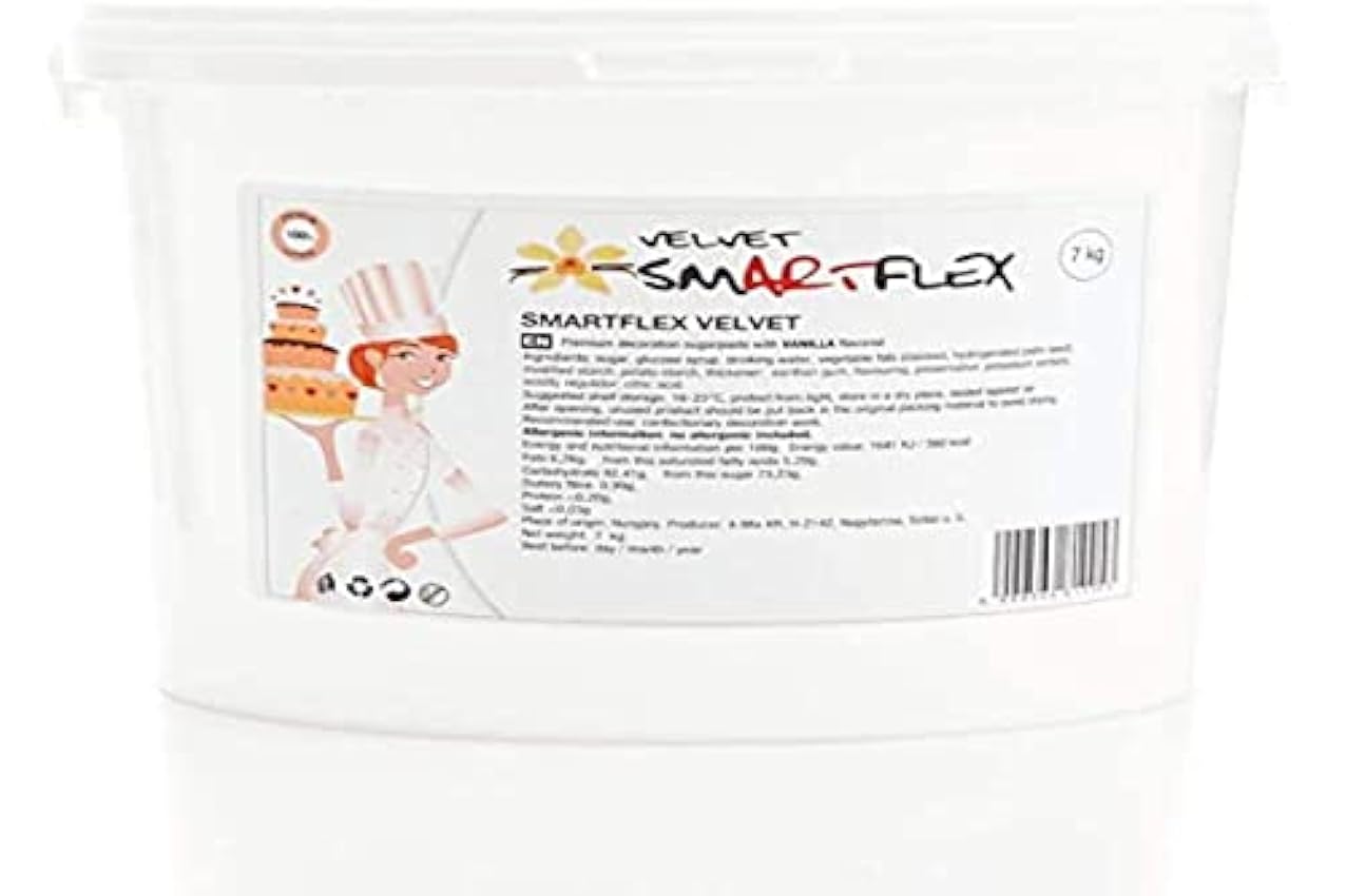 SmartFlex Fondant Velvet Vanilla 100 Unités 7 kg mciaVo