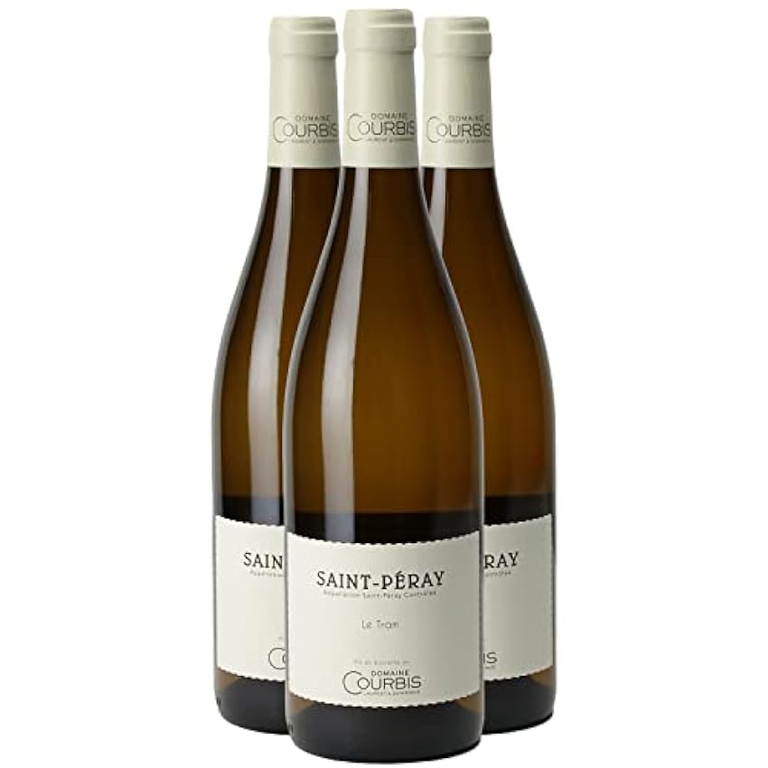 Saint-Péray Le Tram - Blanc 2022 - Domaine Courbis - Vin Blanc de la Vallée du Rhône (3x75cl) lAUJBSqA
