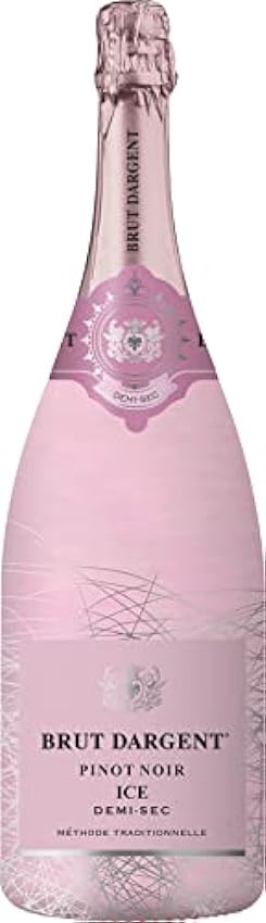 Brut Dargent Ice Pinot Noir - Vin Effervescent Rosé Demi-Sec Magnum - Méthode Traditionnelle (1 x 1,5 L) oI4dydkK