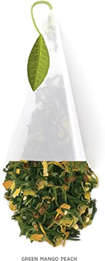Tea Forte Green Mango Peach | Lot de 40 pyramides d´infusion | Thé vert bio nc3RUHH0