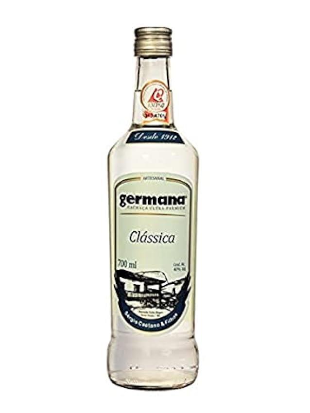 GERMANA - Classica - Cachaça Blanche Artisanale - 40% Alcool - Origine : Brésil/Sao Paulo - Bouteille de 70 cl KYGklSZE
