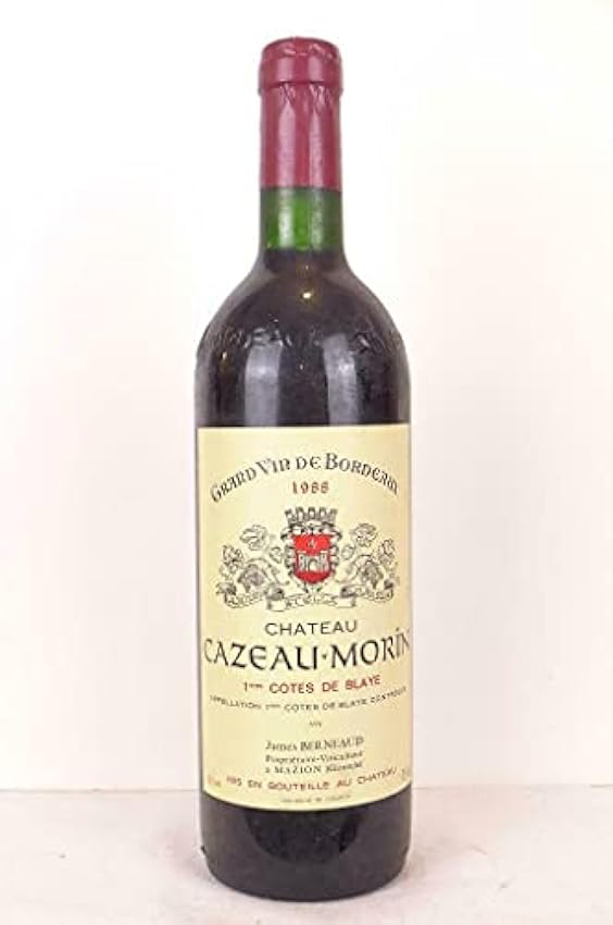 blaye château cazeau-morin rouge 1988 - bordeaux nBvTX1TY