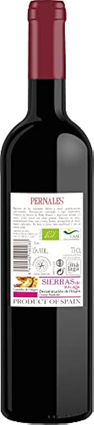 Pernales Ronda Ecológico Merlot-Syrah 75 cl - Pack de 3 Bouteilles - Vin rouge écologique D.O. 
