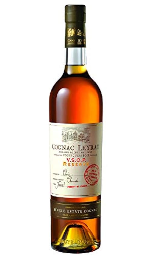 Leyrat, Cognac VSOP Réserve 70cl, 40% alc, Coffret 2 verres Leyrat Single Estate Cognac Cru Fins Bois. Meb1h7gg