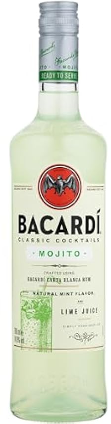 Bacardi Mojito, Classic cocktail Rhum, 70cl, 14,9% n55g
