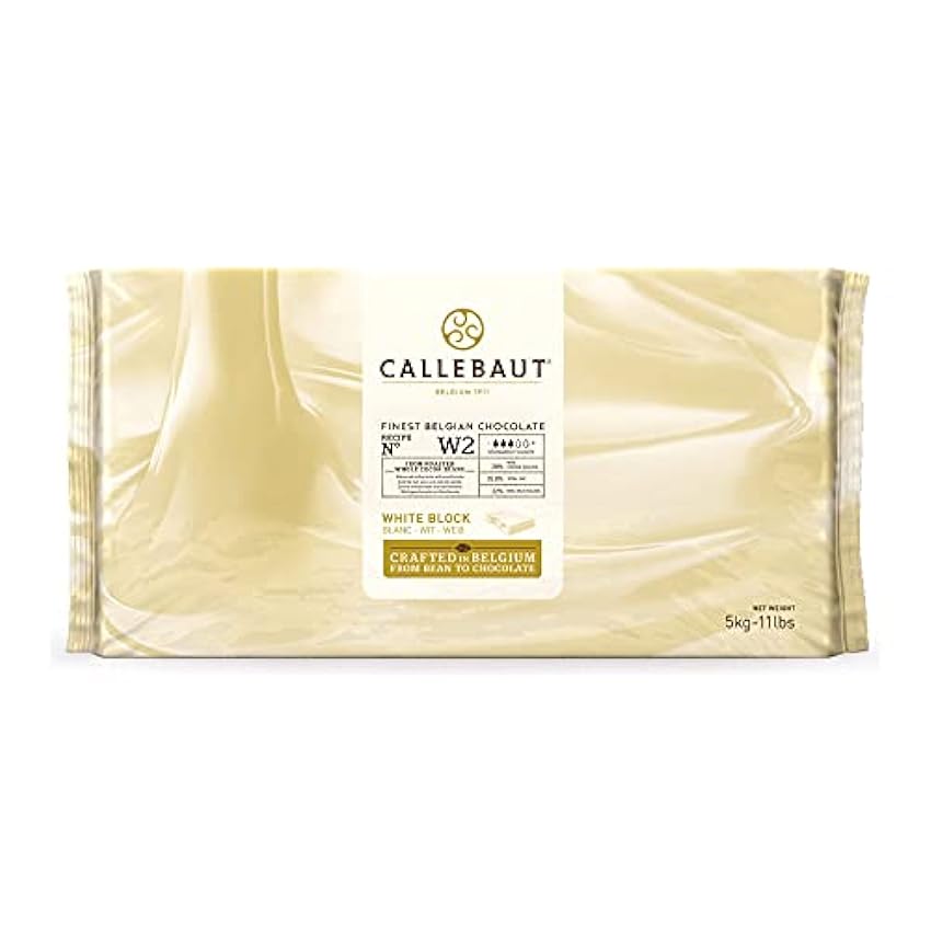 Callebaut W2 28% Bloque de Chocolate Blanco (pack) 5kg LPCMRekF