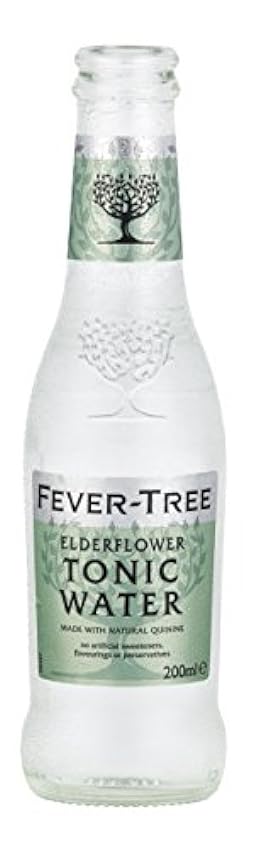 Fever-Tree Elderflower Tonic Water 200 ml (Pack of 6, T