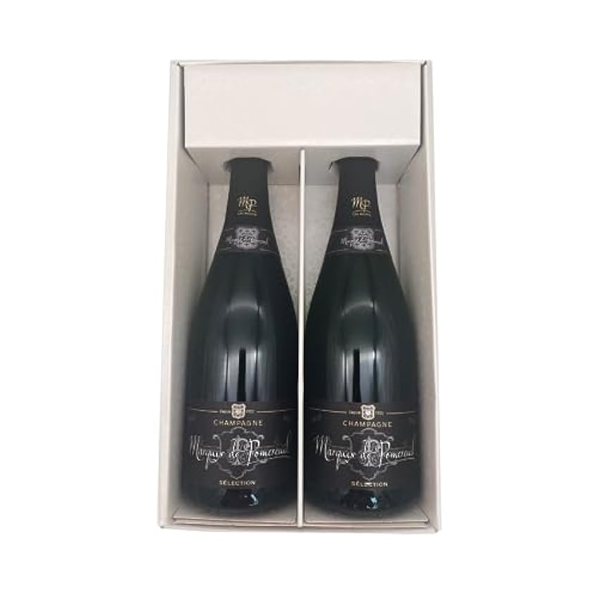 Coffret cadeau blanc - Champagne Marquis Pomereuil - 2 