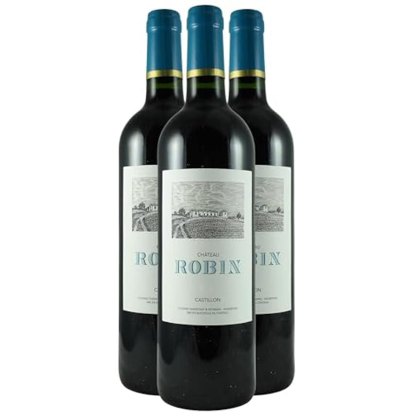 Château Robin Côtes de Bordeaux Castillon - Rouge 2020 - Vin Rouge de Bordeaux (3x75cl) Mju0MIZU