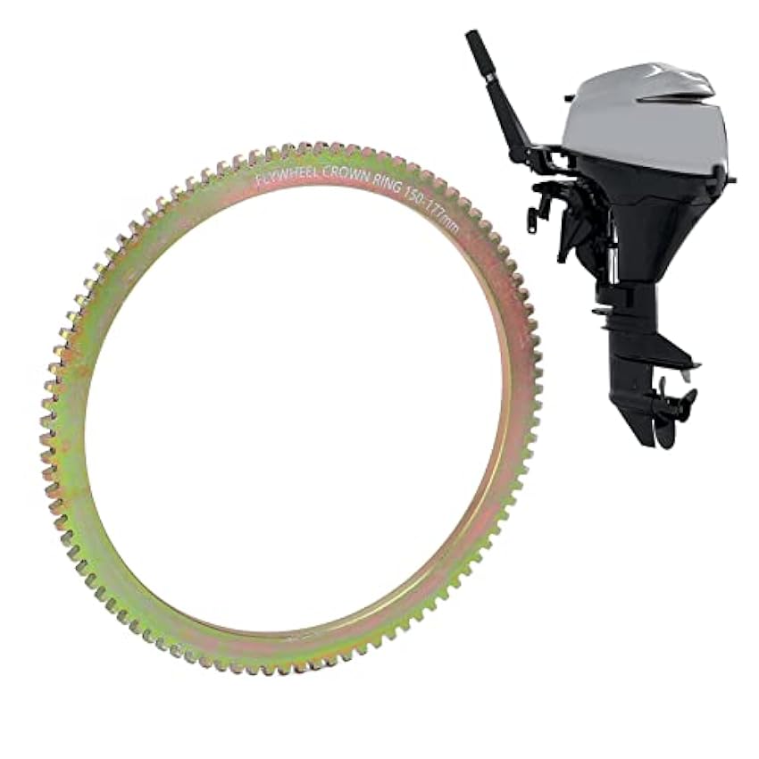 Engrenage de roue d´inertie hors-bord 177 mm Diamètre extérieur en alliage d´acier galvanisé 150 mm Diamètre intérieur durable pour machines hors-bord NZXB7Gd4