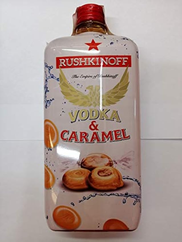 Vodka Caramel Rushkinoff Bouteille en plastique 1 litre