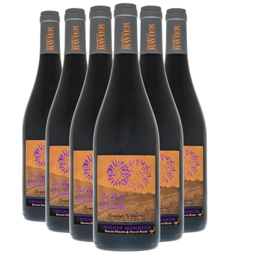 Vin de Savoie Chignin Mondeuse La Belle Violette - Rouge 2022 - Philippe et Sylvain Ravier - Vin Rouge de Savoie - Bugey (6x75cl) MbVutC7M