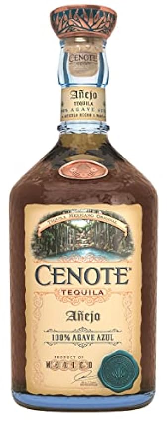 Cenote Tequila Añejo 100% Agave Azul 40% Vol. 0,7l LOsI