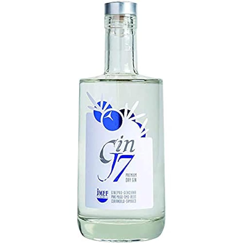 Distilleria Jannamico GIN J7 – Gin botanique haut de gamme des montagnes italiennes – Goût balsamique incroyable - 700 ML O3gW5OAZ