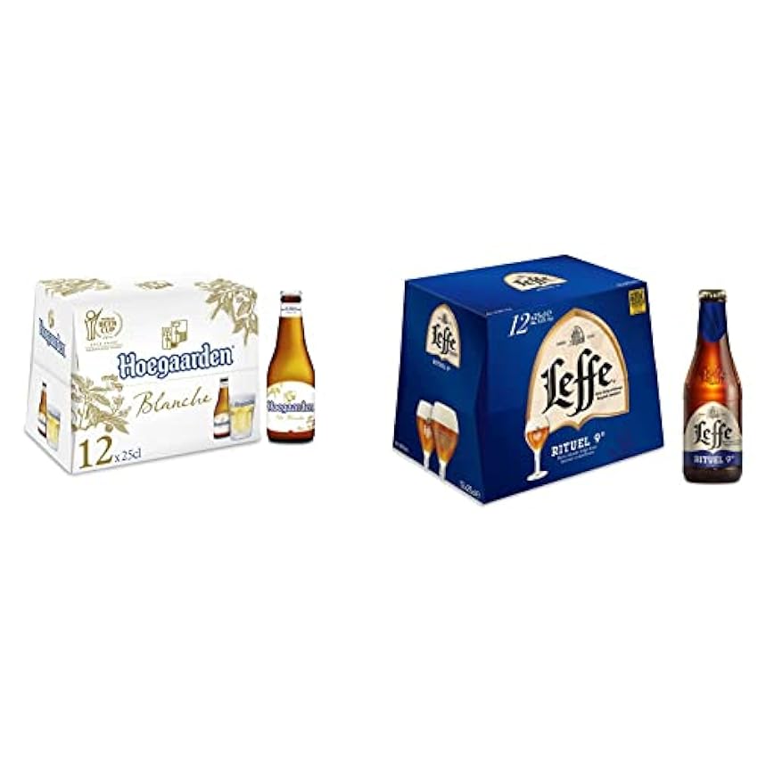 Bière Hoegaarden Blanche 4.9% Pack 12 Bouteilles 25cl &
