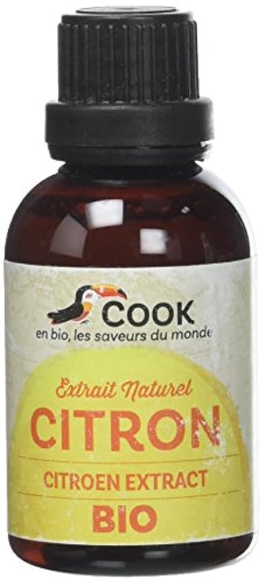 Cook Arôme Extrait Naturel Citron Biologique, 50 ml m5u