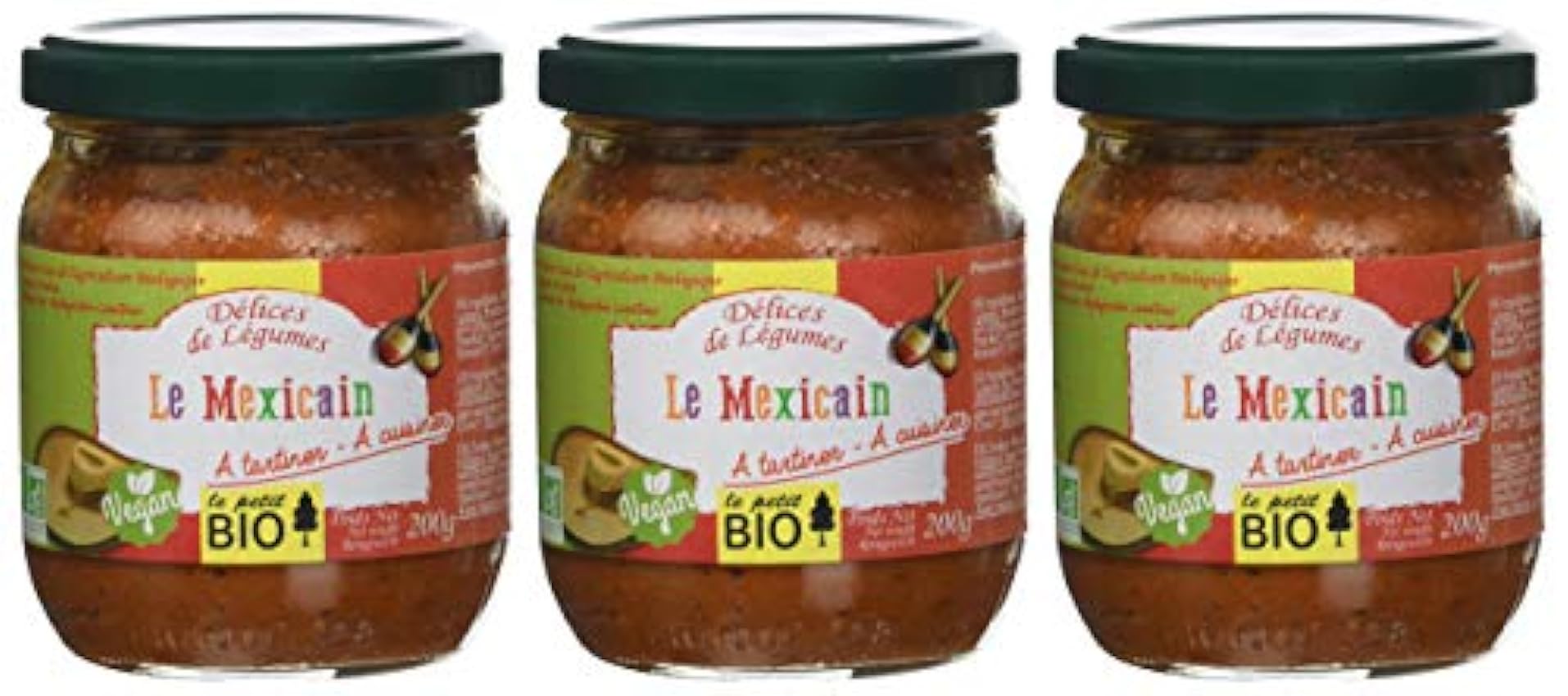 Petit Bio Délice de Légumes Le Mexicain 200 g - Lot de 3 kSkcq9nw