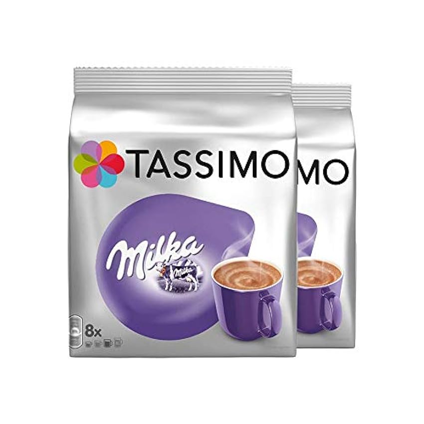 Tassimo Milka, Lot de 2, 2 x 16 T-Discs (16 Portions) o