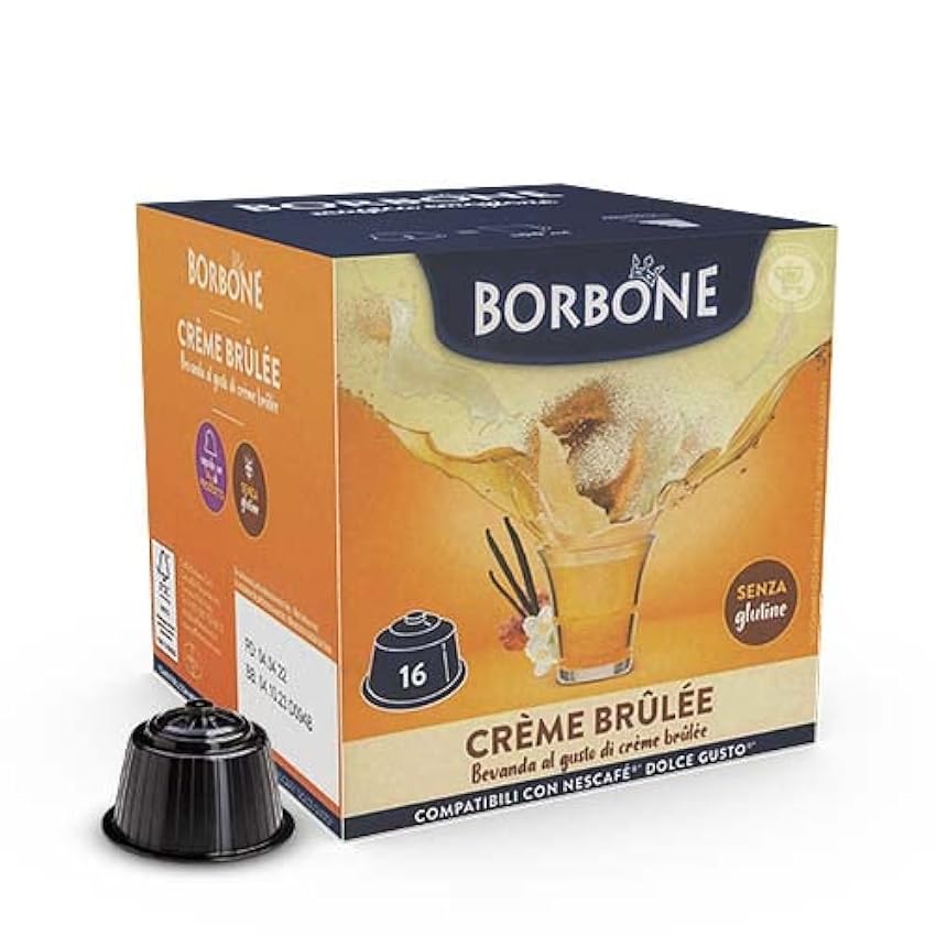 64 Capsules Caffe Borbone compatibles avec Nescafe Dolce Gusto Boisson Crem Brulee - L´ Emporio del Caffè kyM7Aoa3