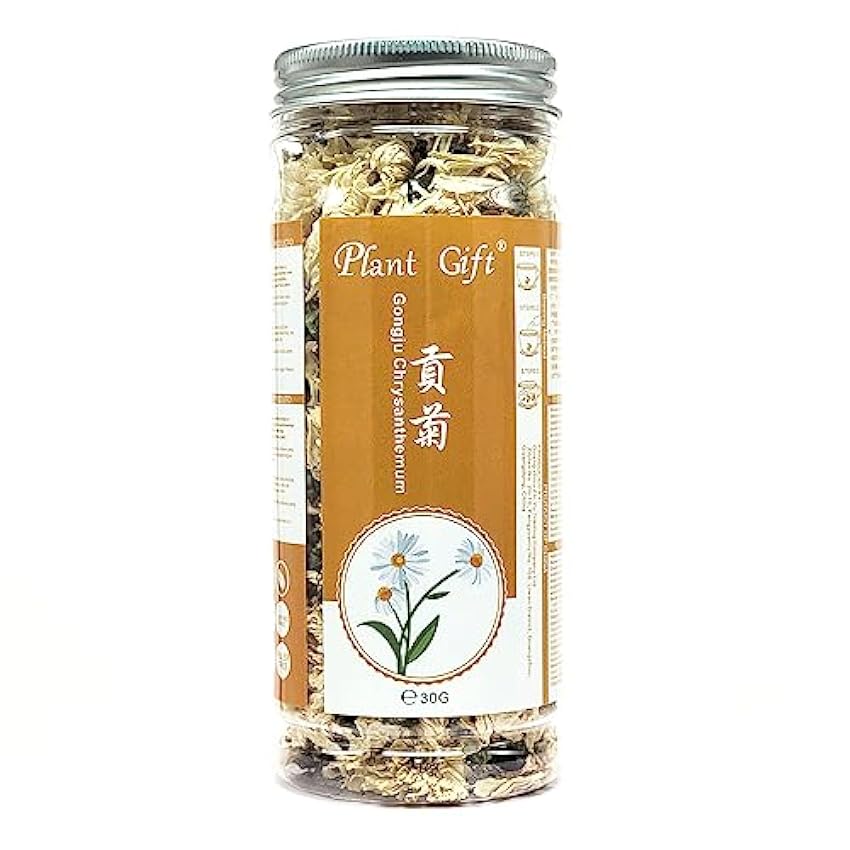 Plant Gift Huangshan Gongju Yellow Chrysanthemum Tea( Thé chrysanthème / Fleur de Chrysanthème Jaune ) Santé Fleur chinoise à base de plantes 30G / 1oz lxDpDBn2