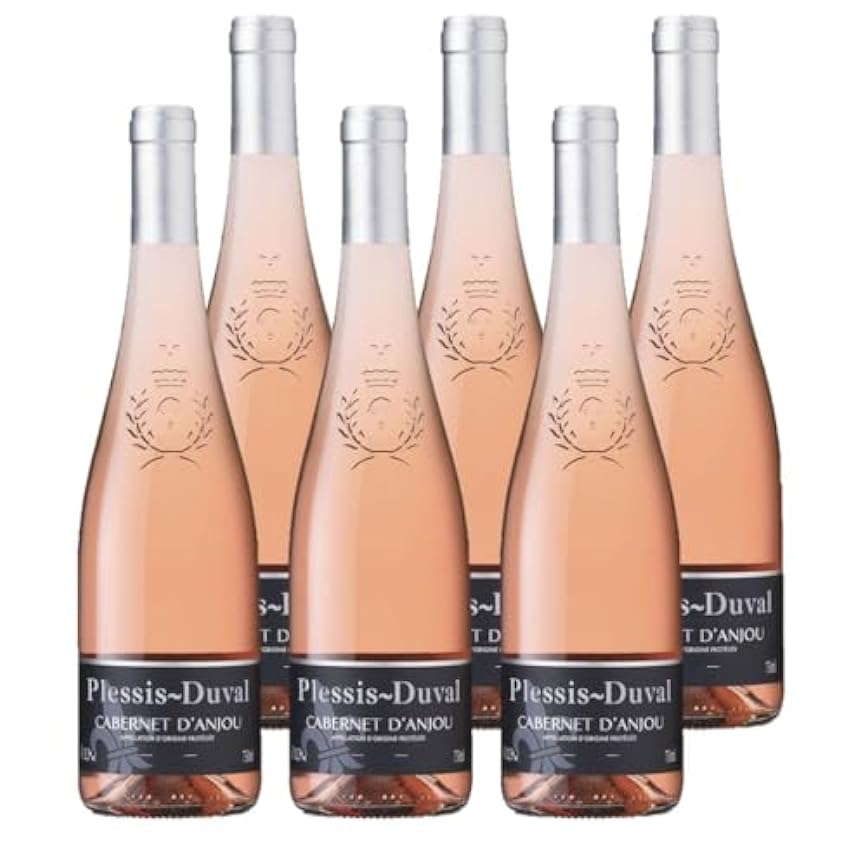 Plessis Duval - AOP Cabernet d´Anjou - Vin Rosé - Lot de 6 bouteilles x 75 cl OIg4PHvc