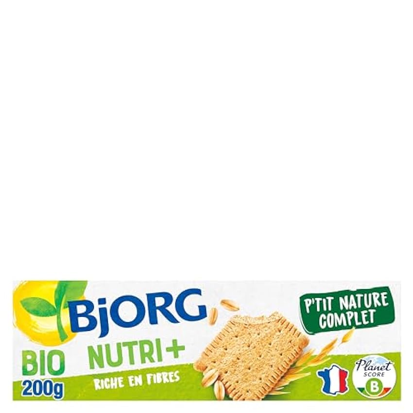 Bjorg Biscuits P´tit Nature 200 g - Riche en fibre
