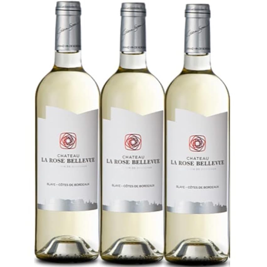Blaye - Côtes de Bordeaux blanc sec - Châteaux la rose Bellevue 2022, 3 x 75cl. Nahykqc7