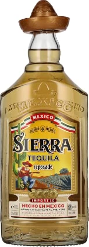 SIERRA TEQUILA - Reposado - Tequila Mixto - 38 % Alcool - Origine : Mexique/Jalisco - 70 cl nT03Pir1