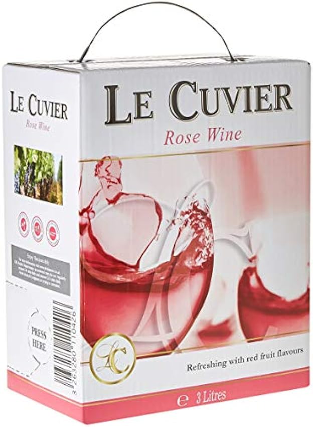 Le Cuvier - Vin Rosé doux en Bag-in-box 3L (1 x 3L) & GAYELORD HAUSER - Petit Nature - Gâteau Sans Sucre au Maltitol - Impact Réduit sur la Glycémie - 156 g lFjmi51N